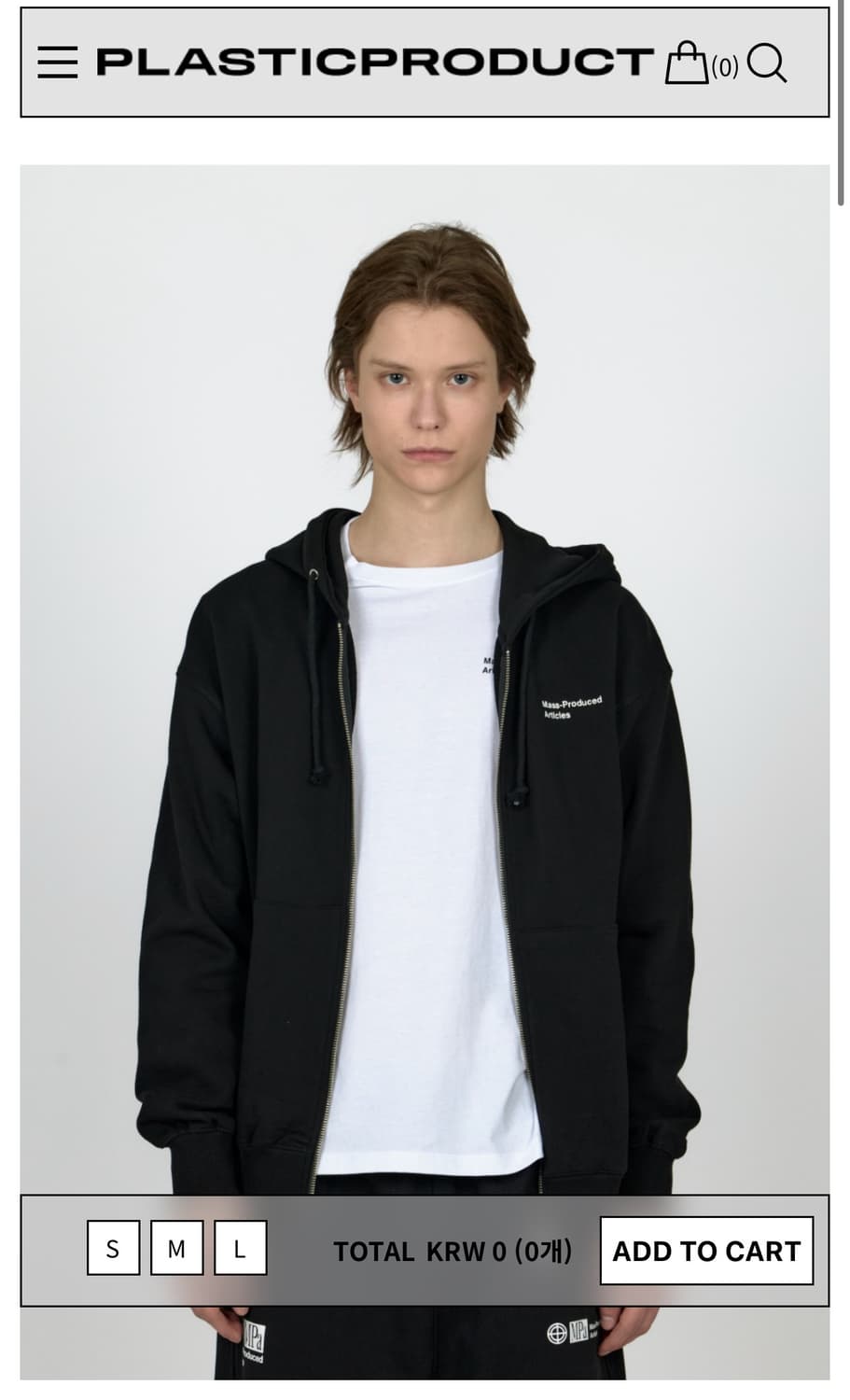 플라스틱프로덕트 후드집업(M) 상품이미지1