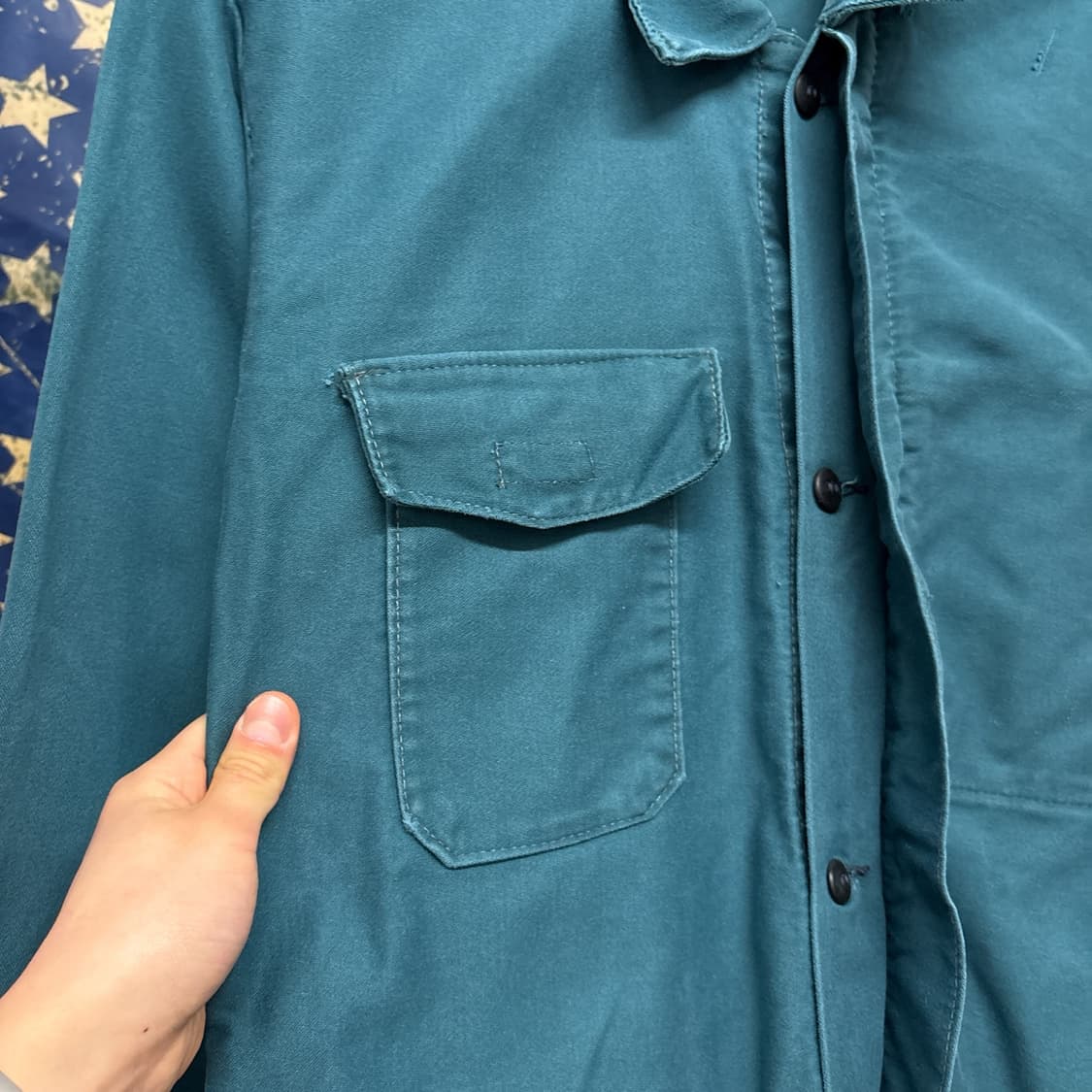 80~90s 프렌치 워크웨어 코튼트윌 커버올 점프수트 N984 상품이미지5