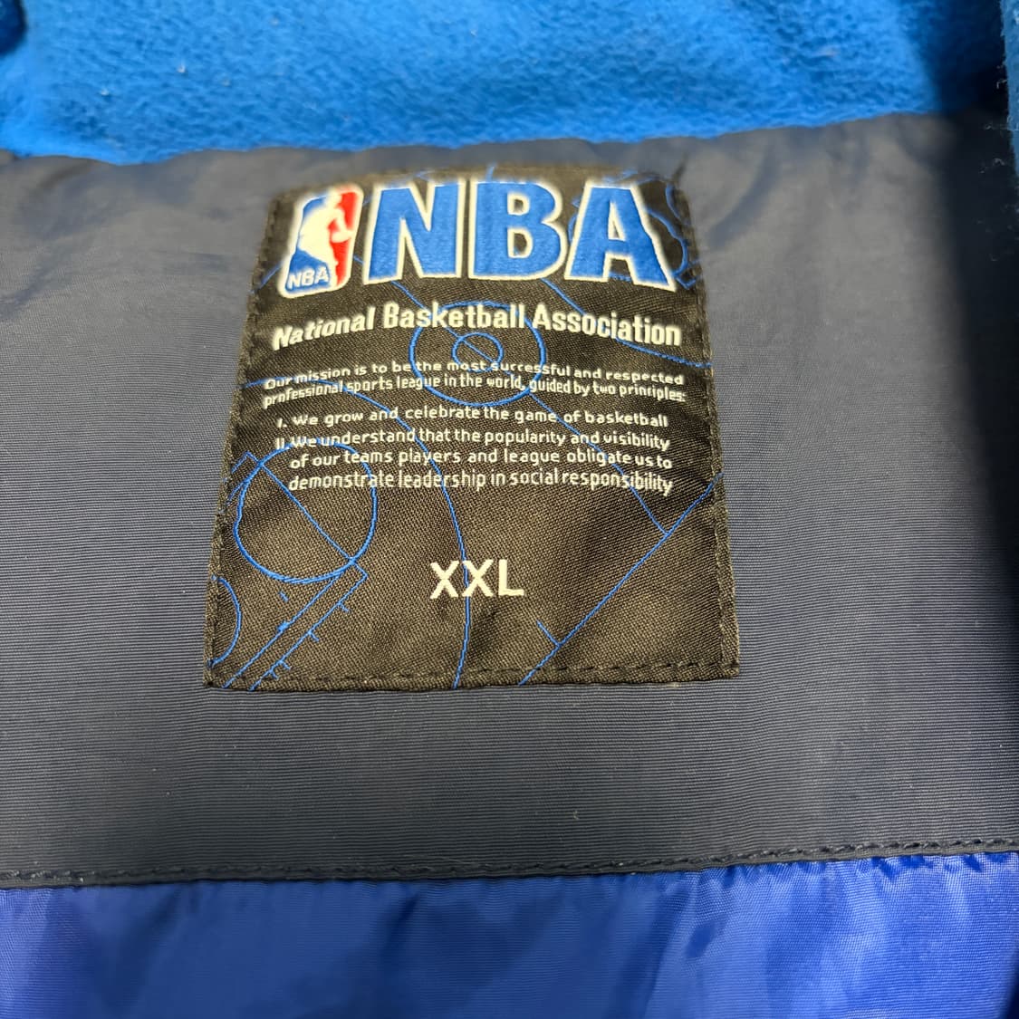 황금사이즈) NBA X 뉴욕닉스 덕다운 패딩 베스트 조끼 상품이미지4