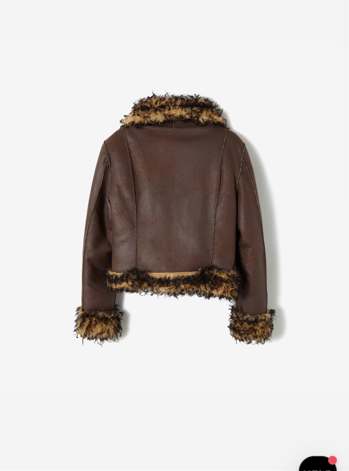 Perverze 리버시블 비건레더 무스탕 상품이미지2