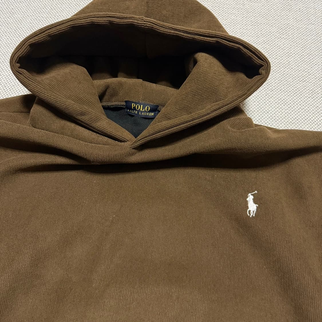 폴로 랄프로렌 코듀로이 기모 후드티 상품이미지2