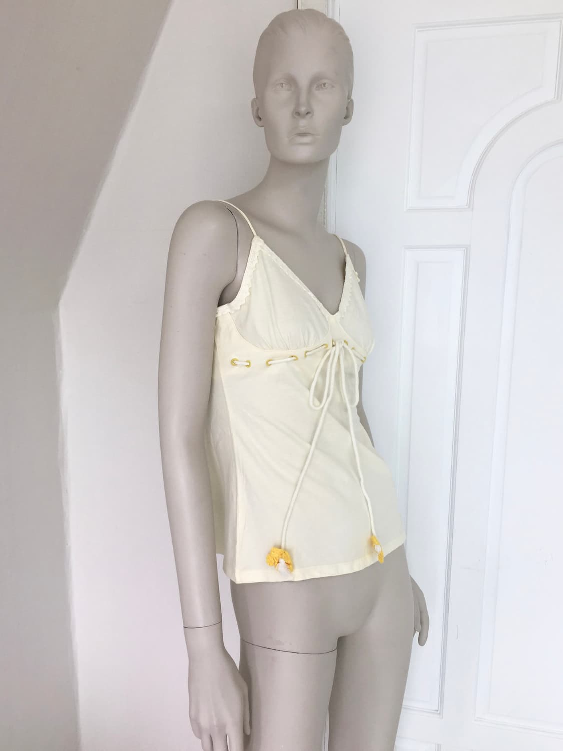 Miss Sixty Floral Crochet ivory Cami 상품이미지4