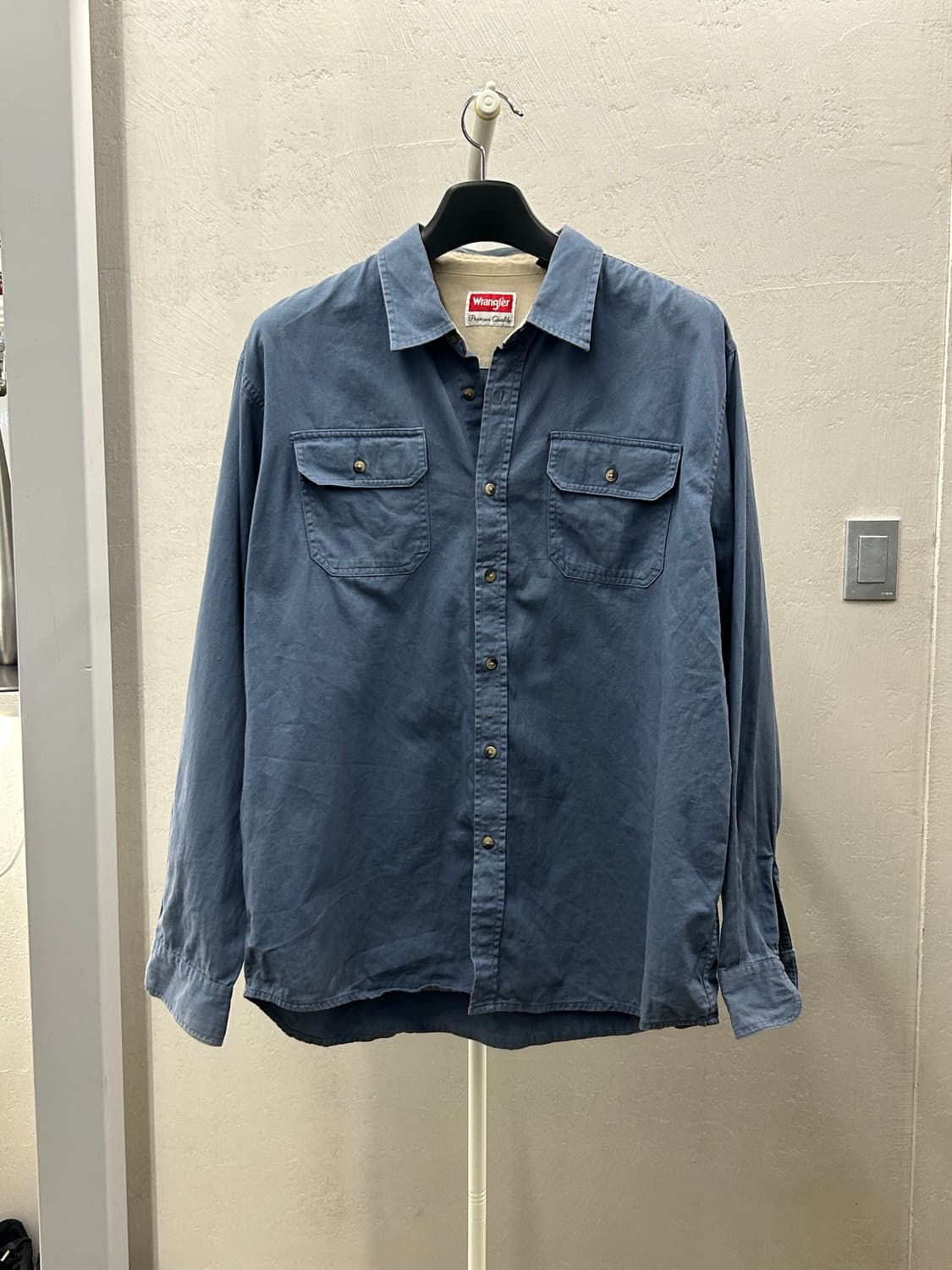 랭글러(wrangler) 블루 긴팔 셔츠 상품이미지2