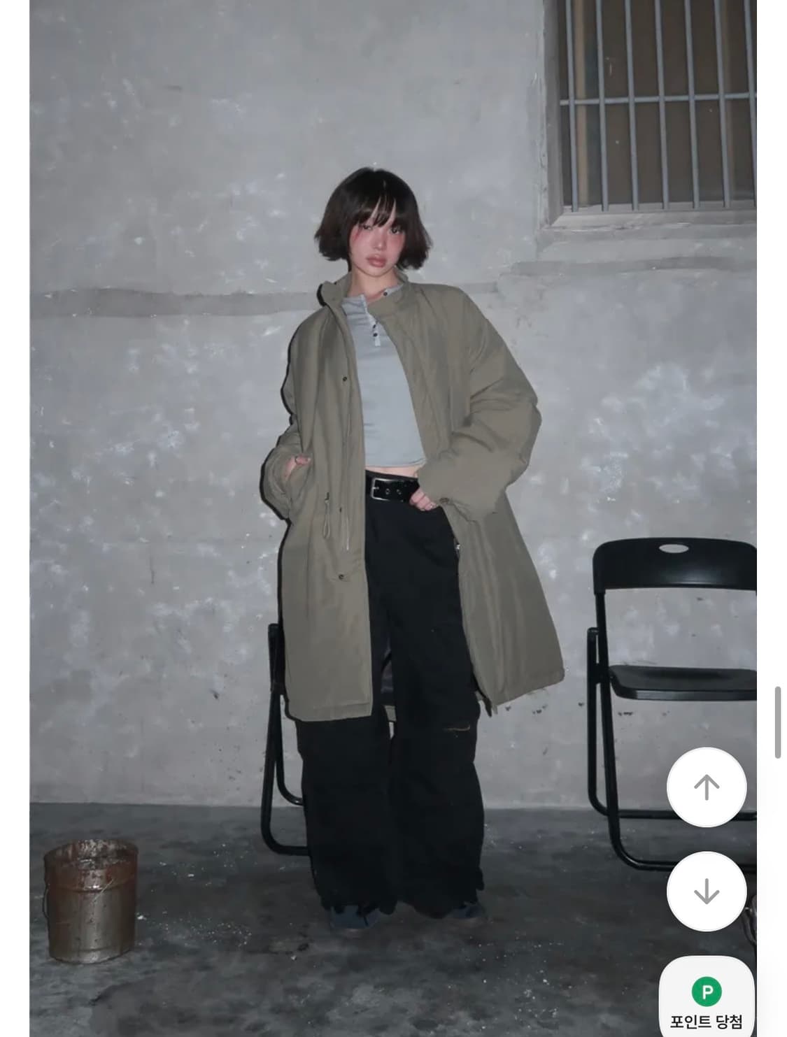 위위미유 롱 야상 패딩(텍ㅇ) 상품이미지3