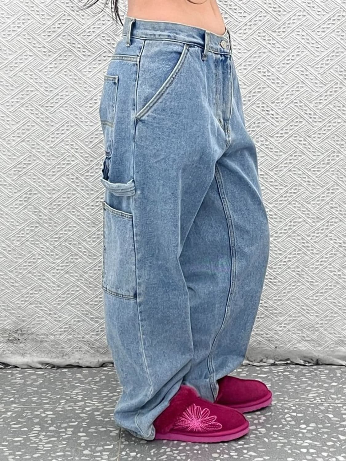 위캔더스 스트릿힙합 키치패치 카펜터 데님팬츠 30인치 C07836 상품이미지2