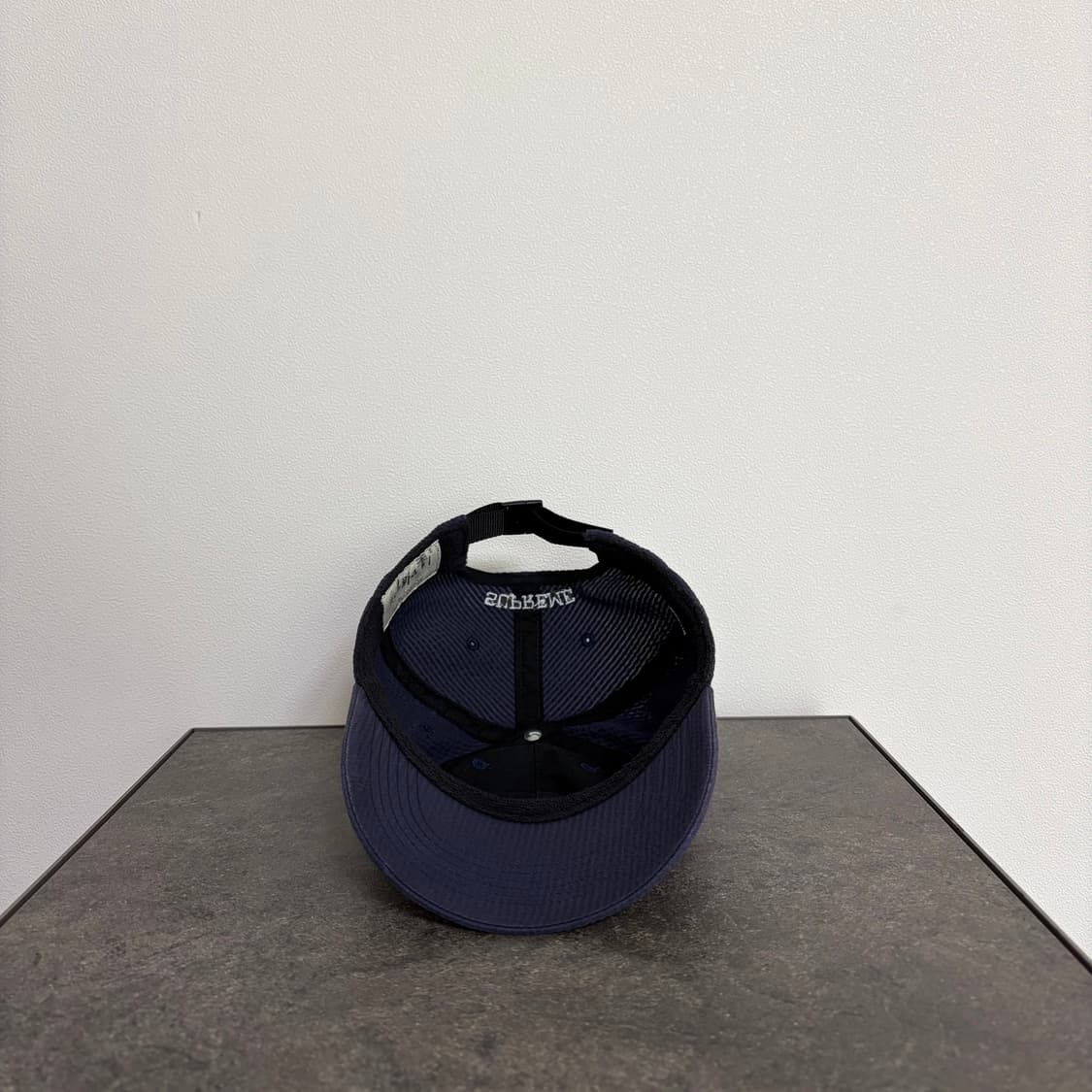 (OS) 슈프림 S로고 볼캡 모자 24SS 시어서커 네이비 상품이미지5
