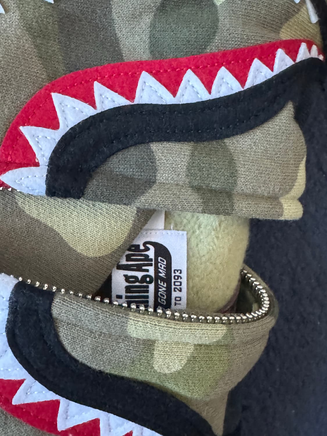 그라데이션 카모 샤크 풀 집 후드(M) OLIVEDRAB 상품이미지3