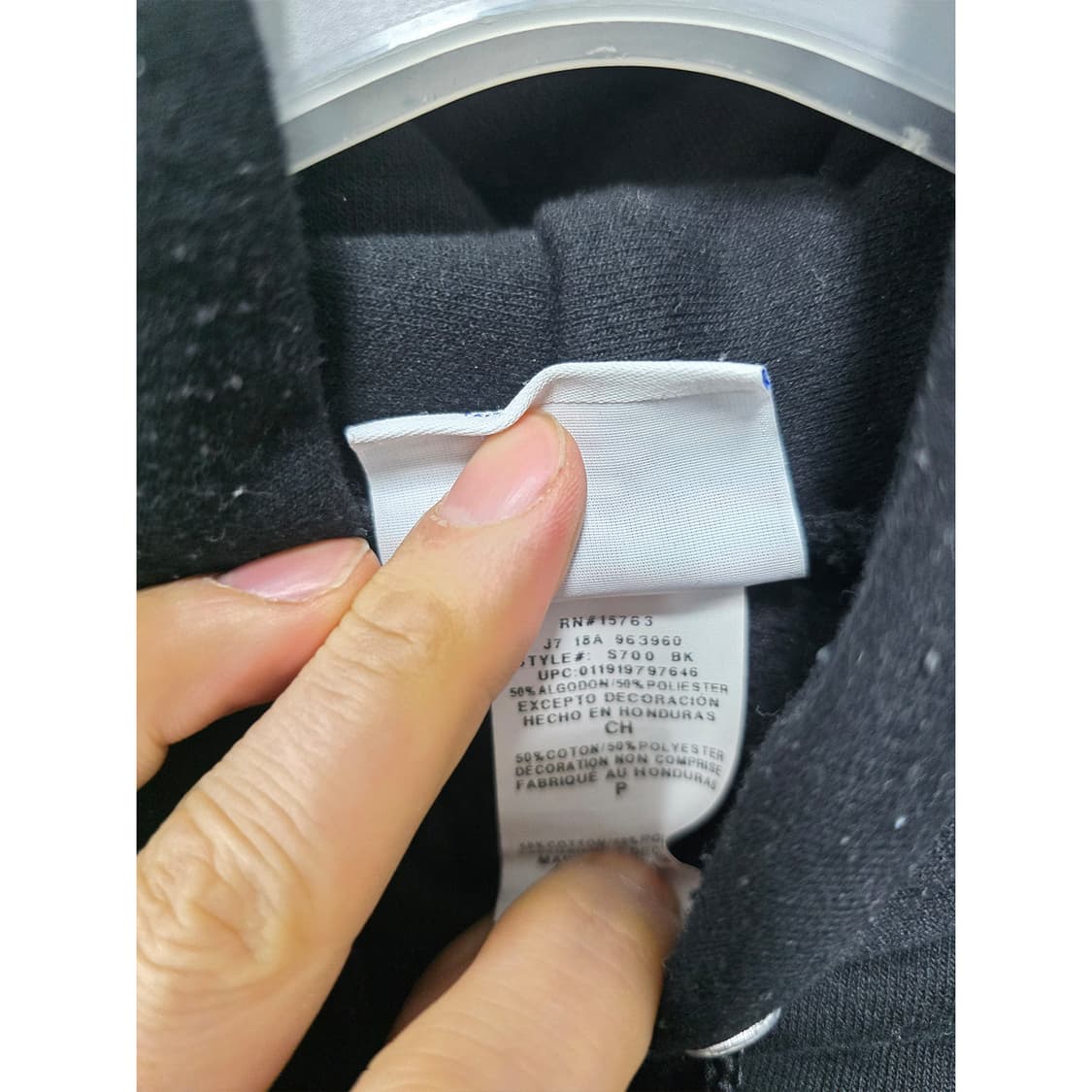 택포) 챔피온 블랙 후드티 S 상품이미지2