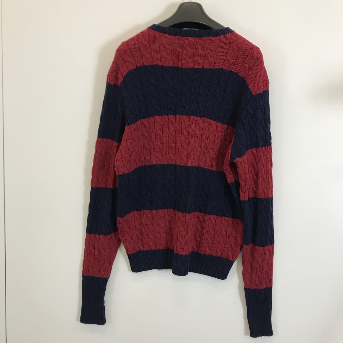 폴로 랄프로렌 스트라이프 케이블니트 [L] 상품이미지4