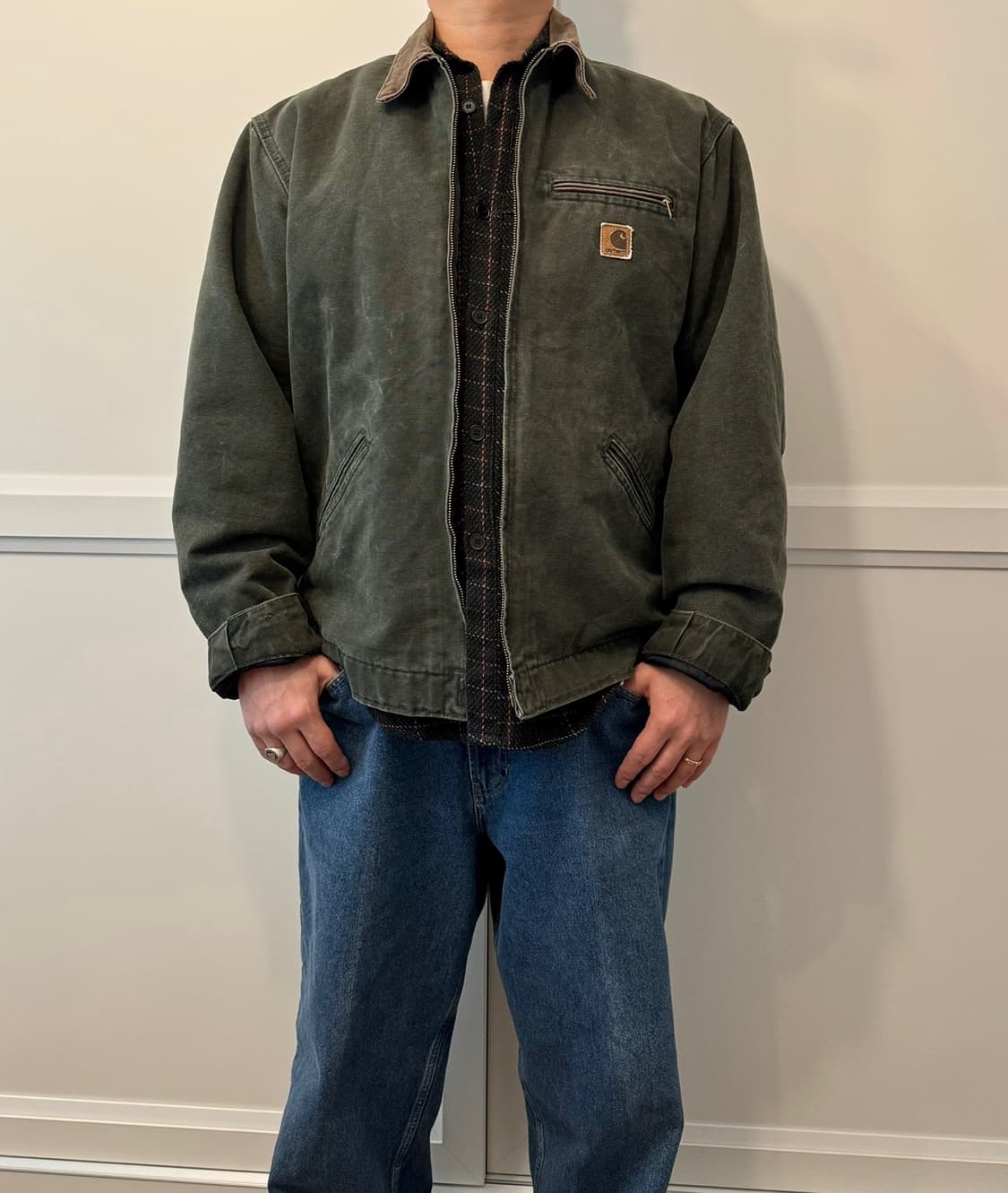 칼하트 디트로이트 j97 모스그린 xl 상품이미지2