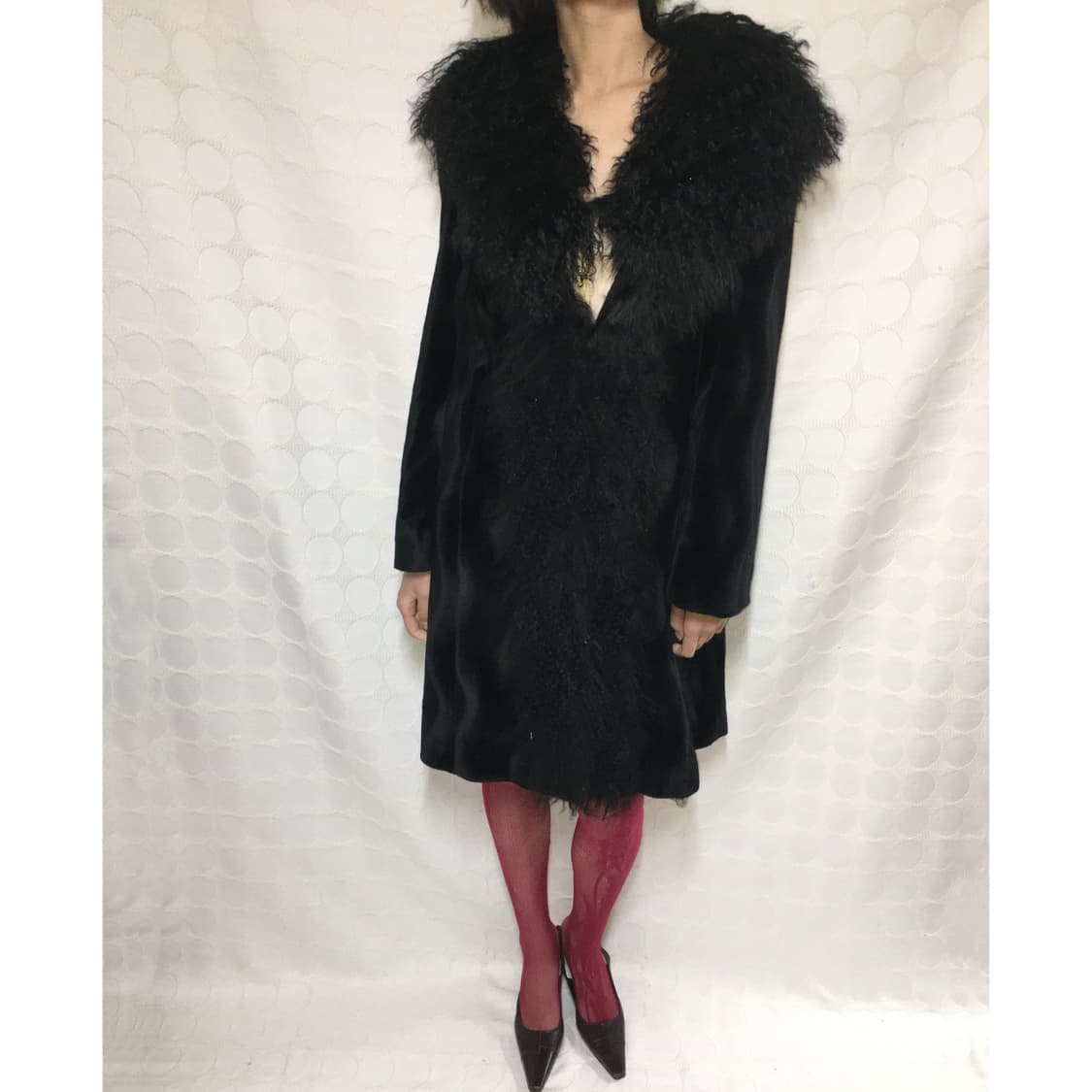 vintage black fur coat 상품이미지2