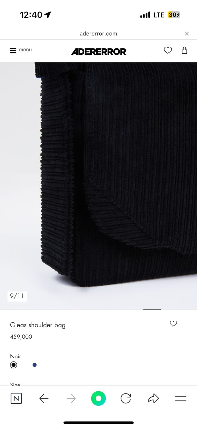 아더에러 코듀로이 가방 상품이미지8