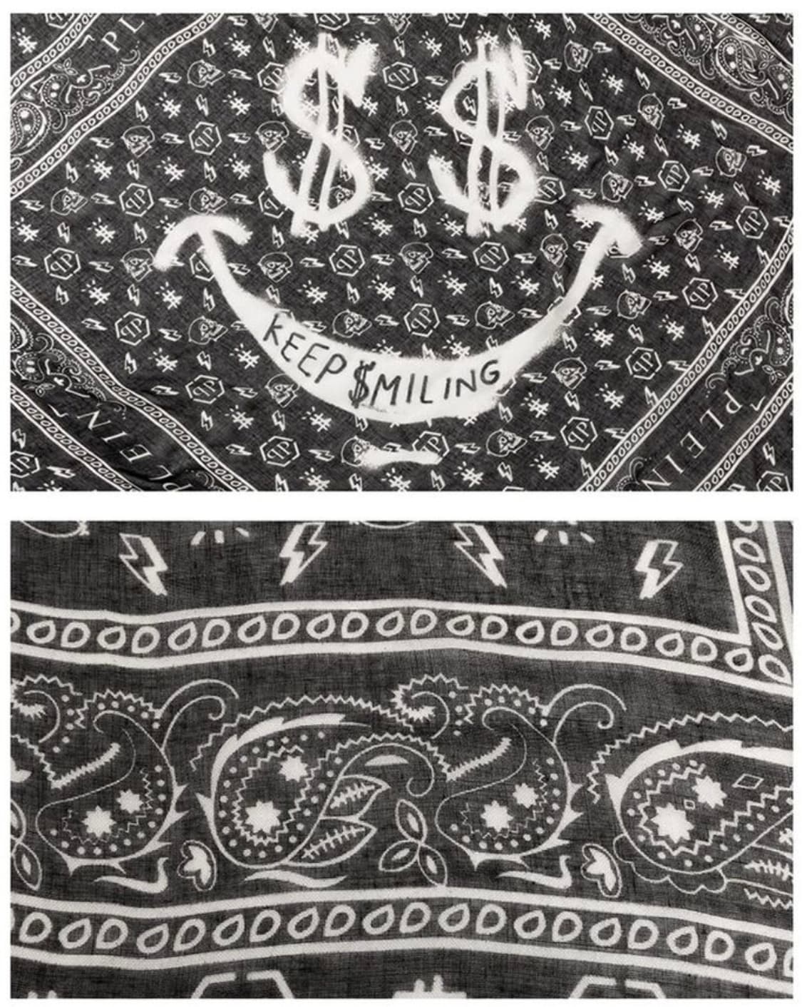 (새상품) Phillipp plein 필립플레인 페이즐리 스카프 상품이미지3