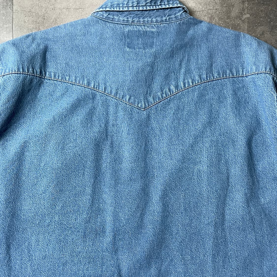 WRANGLER 랭글러 빈티지 웨스턴 데님 코튼 셔츠 A00502 상품이미지8