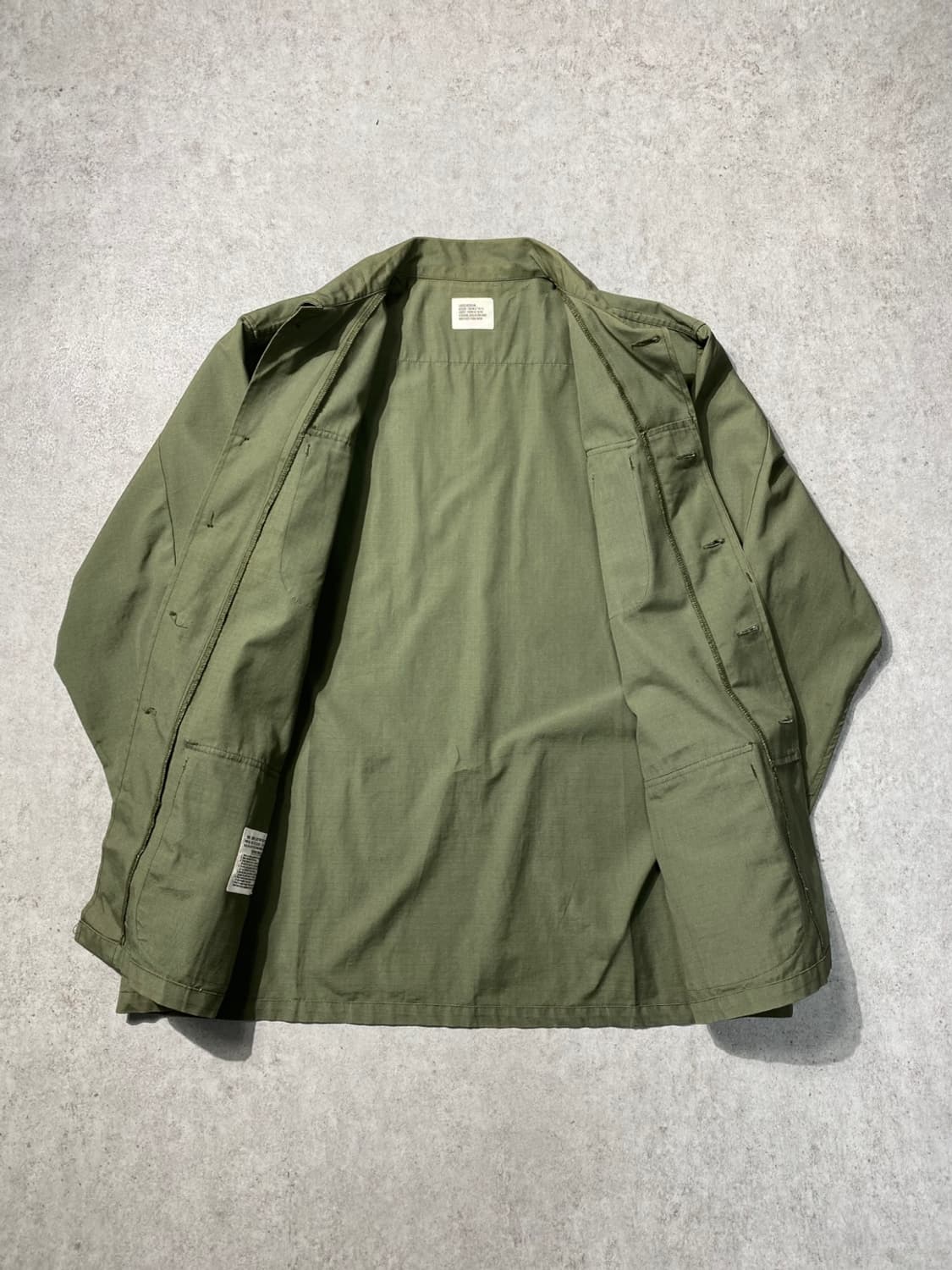 [L] 60s U.S.ARMY OG-107 미군 오리지널 정글퍼티그 자켓 상품이미지6
