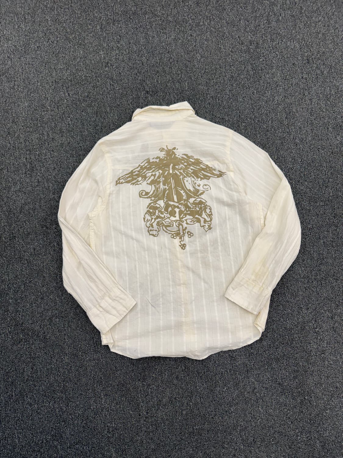 XL)Fore Fornt 빈티지 패턴 프린팅 긴팔셔츠 상품이미지5