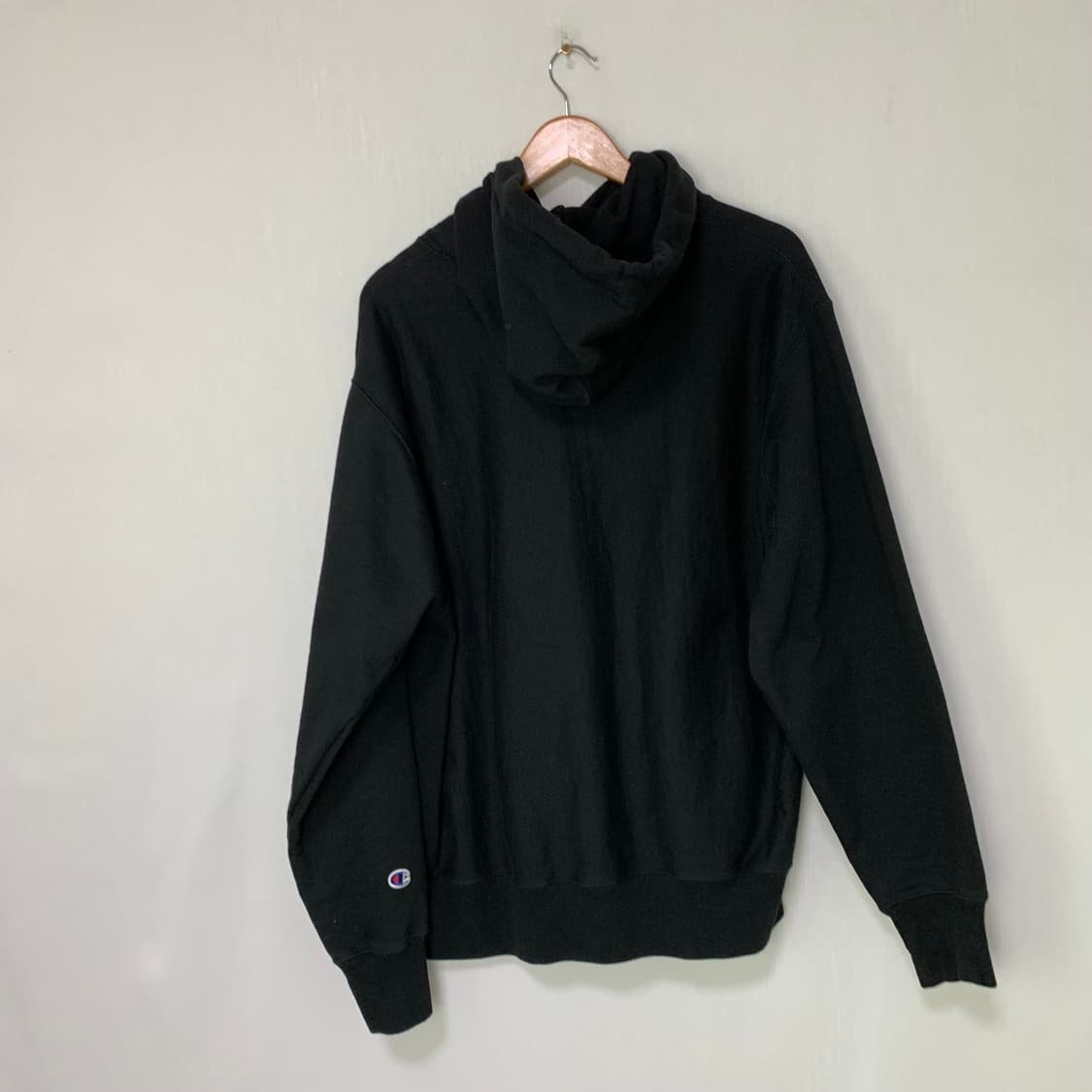 챔피온 베이직 기모 후드티 블랙 L 남녀공용 빈티지 상품이미지5