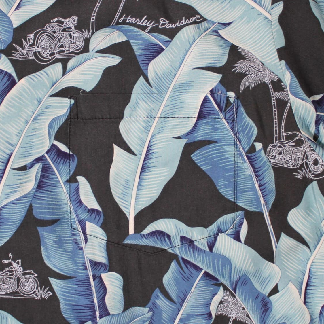 00's Harley-Davidson 하와이안 셔츠 알로하 패턴 USA  상품이미지3
