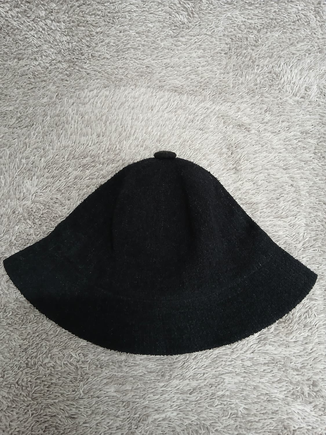 단추뚜껑 블랙 벙거지 모자 상품이미지4