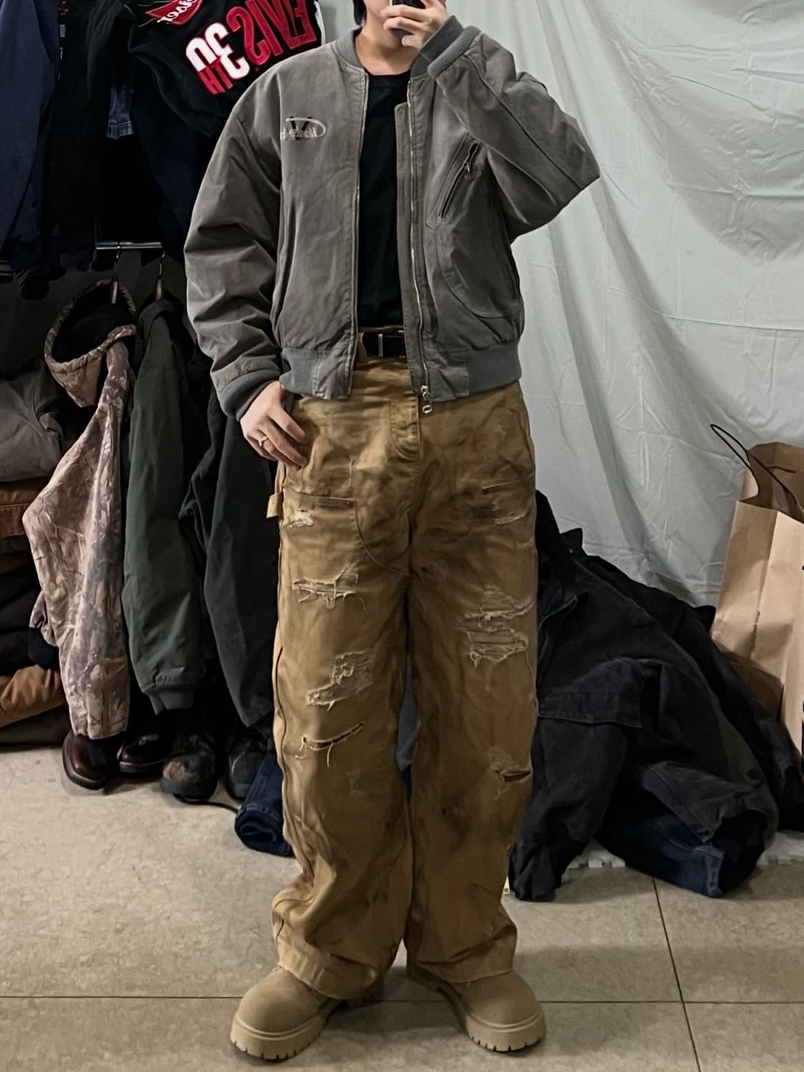 90s 할리데이비슨 스웨이드 가죽자켓 상품이미지3