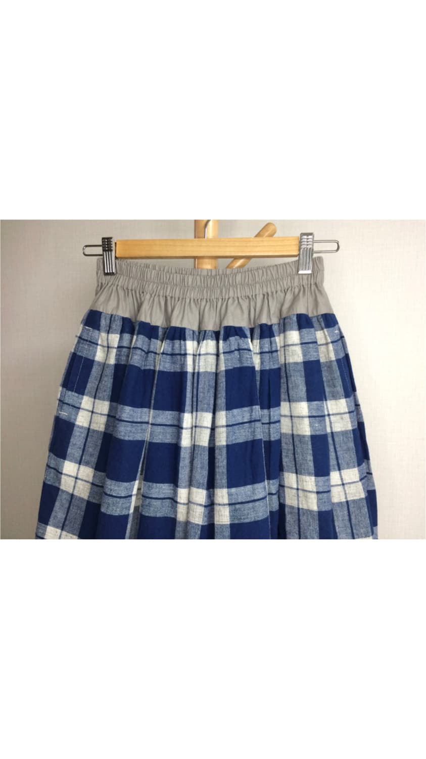 Beams boy 빔즈보이 웨어 블루 체크 스커트 상품이미지2