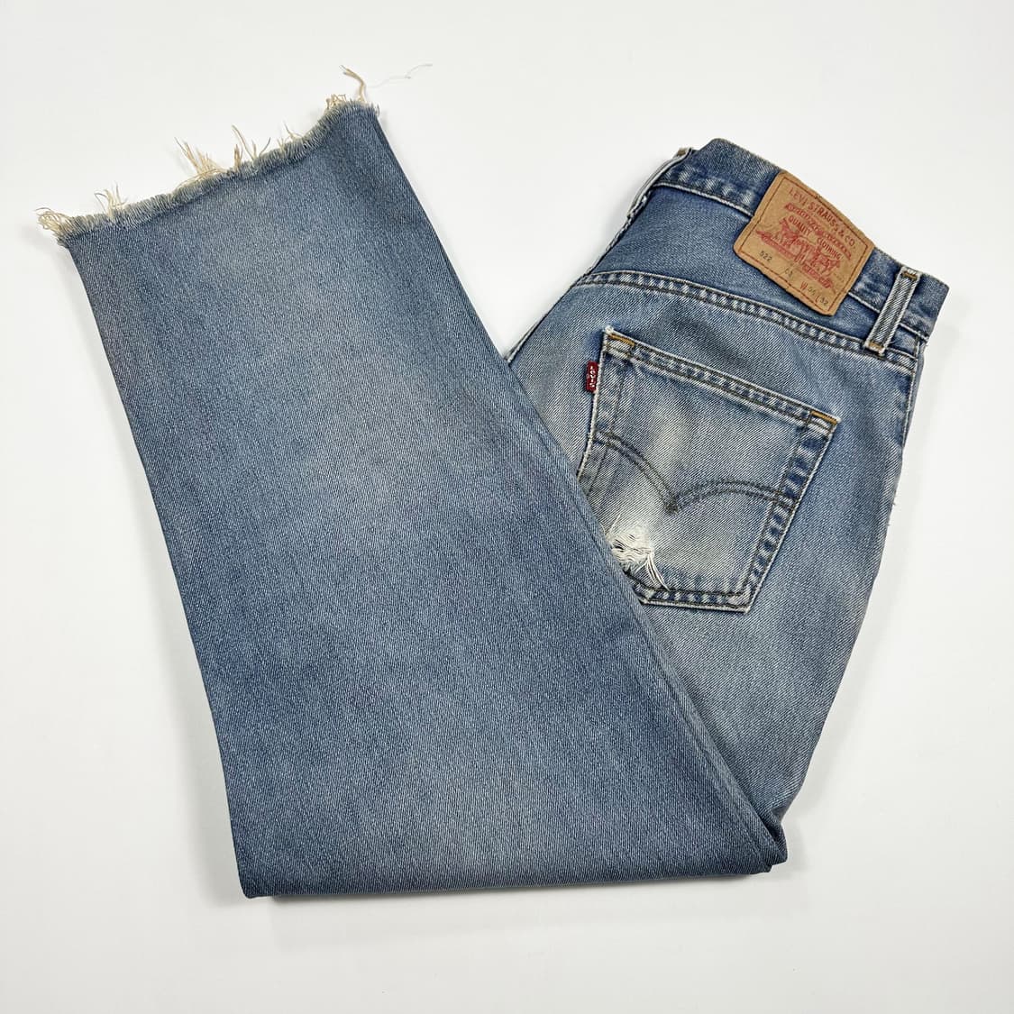 리바이스 522 오리지널 레트로 워싱 데님 팬츠 (33인치) 상품이미지2