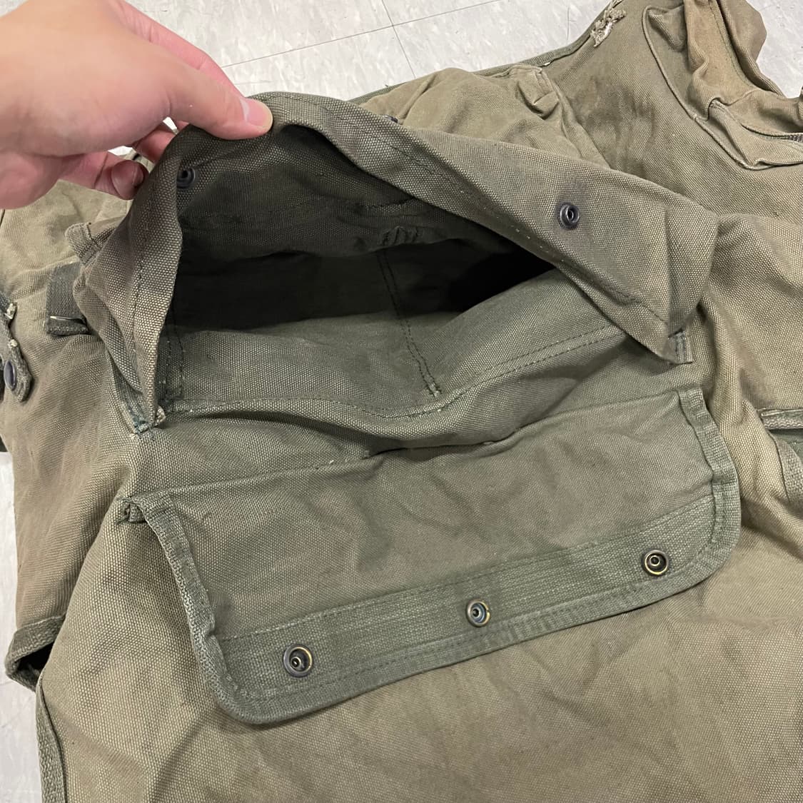 80s 오리지널 한국군 공병 오리지널 조끼 M V8 상품이미지7