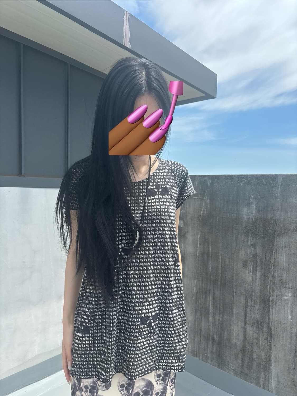 히스테릭글래머 스터드 스컬 티 상품이미지1