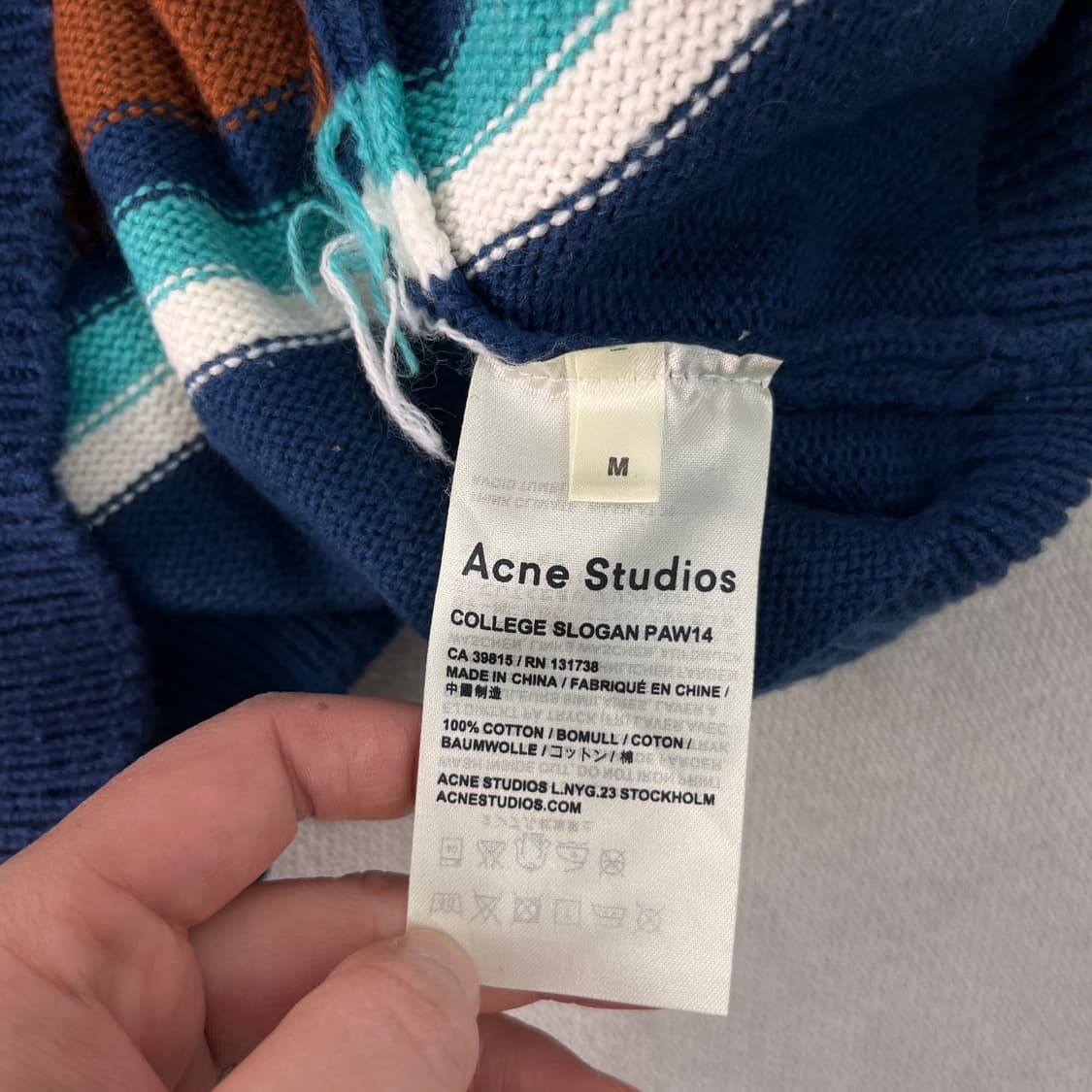 100 아크네 스튜디오 니마 페이스로고 스프라이트 니트 상품이미지5