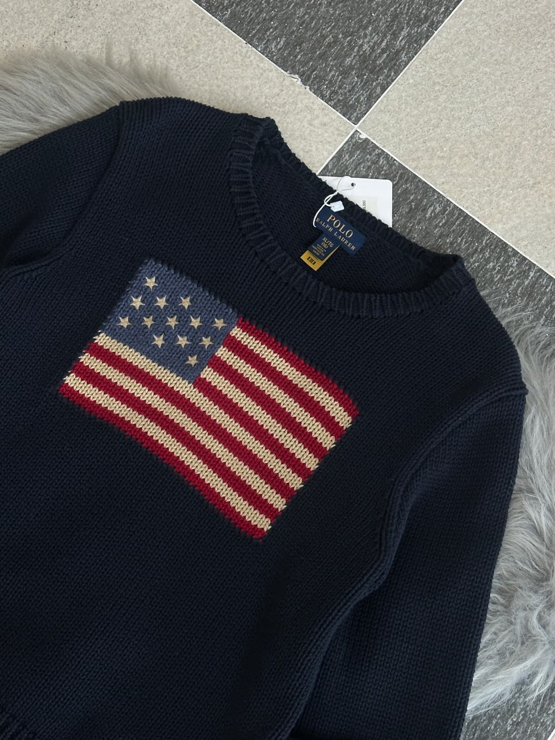 폴로 랄프로렌 네이비 성조기 니트 상품이미지5