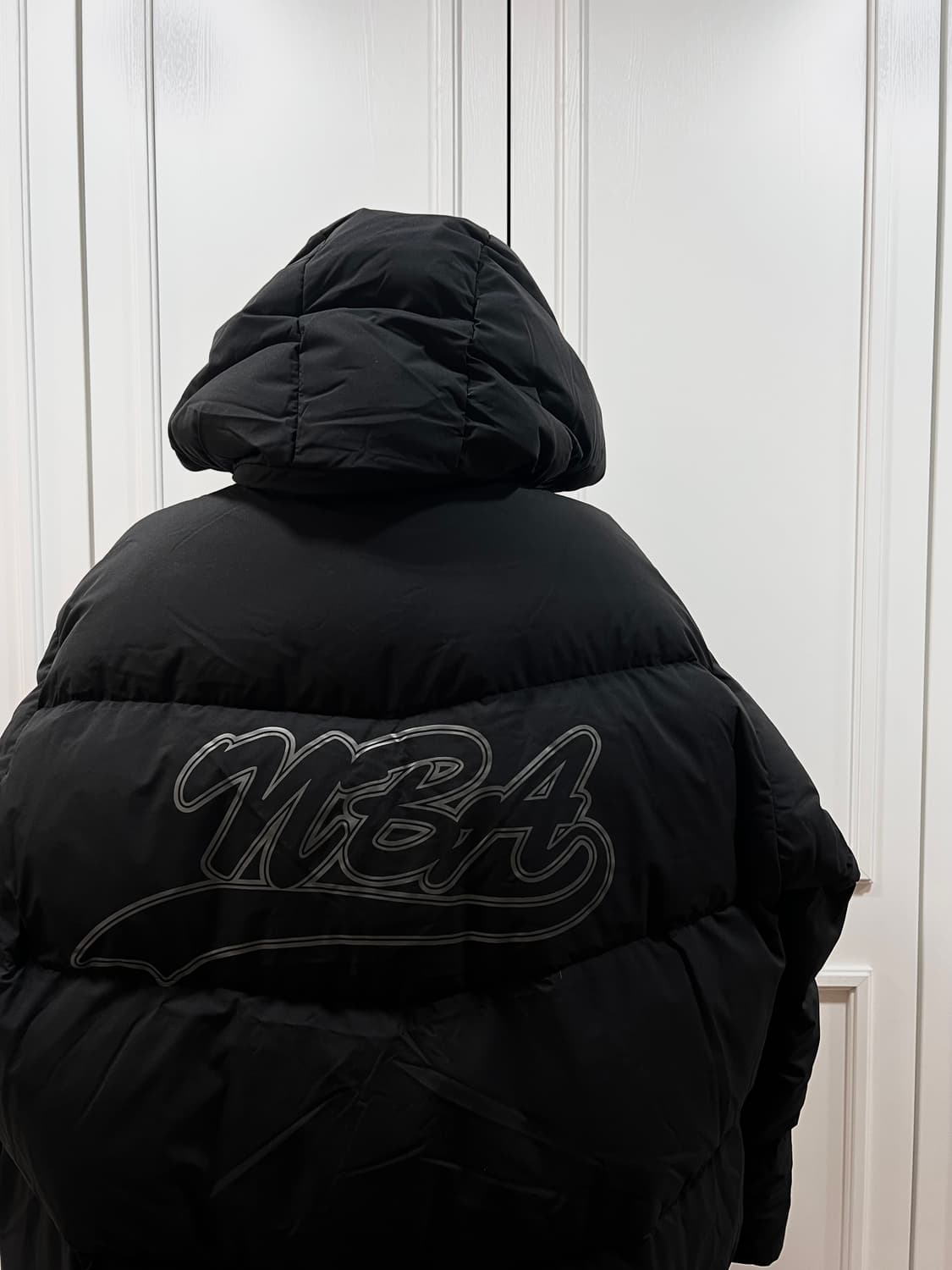 NBA 덕다운 롱 패딩 블랙 XL 상품이미지3