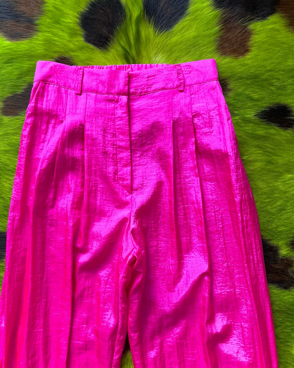 JPN Vintage Hot Pink Nylon Track Pants 상품이미지5