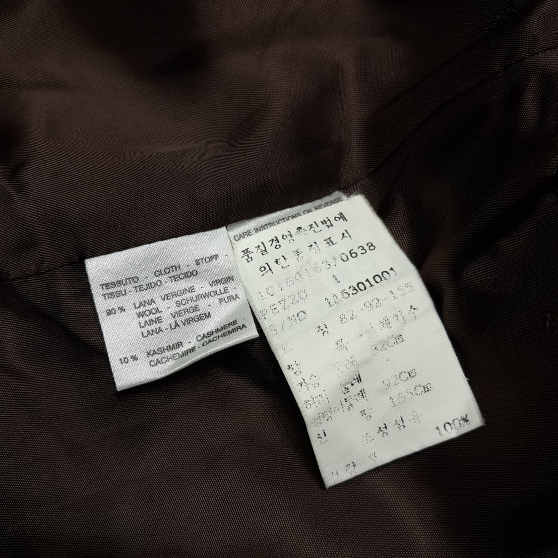 CL223 L 막스마라 90s 이태리판 울캐시미어 다크브라운 싱글코트 상품이미지6