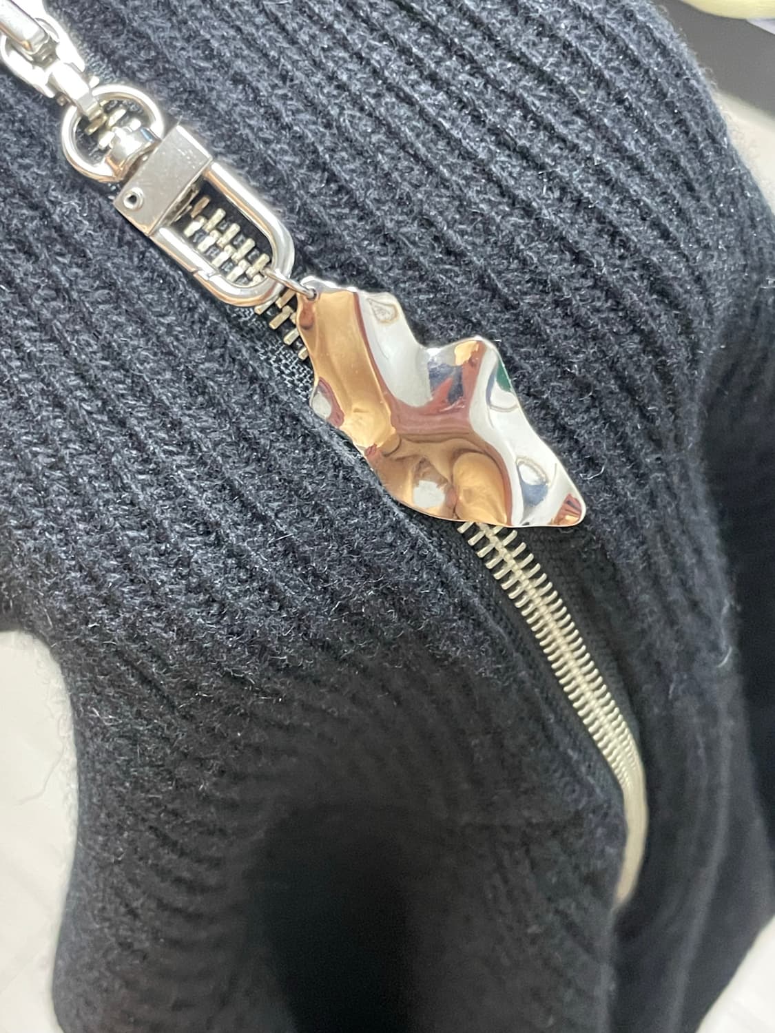 벨리에 집업 니트  상품이미지4