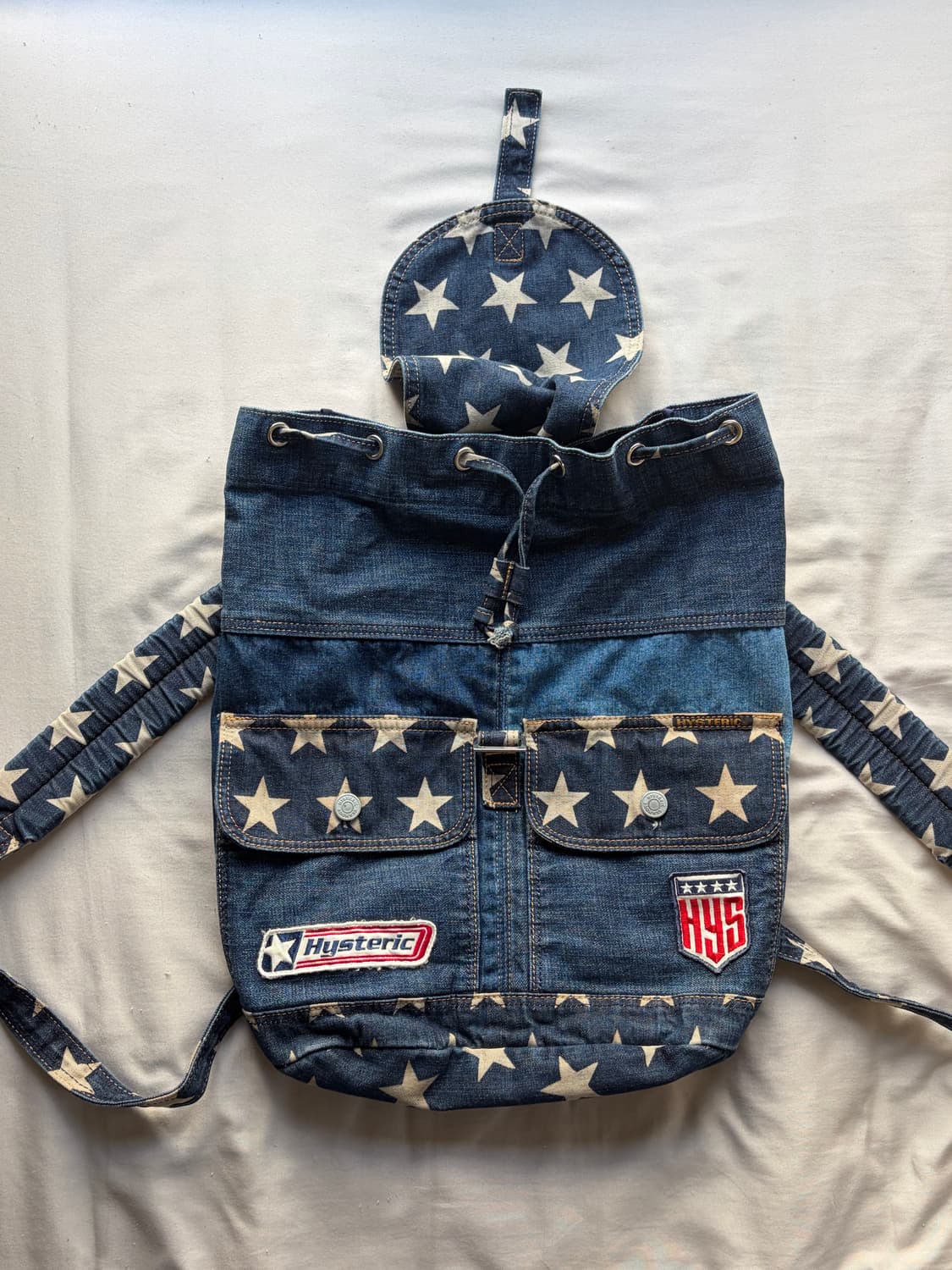 HYSTERIC GLAMOUR 90‘s 스타 데님 백팩 상품이미지4