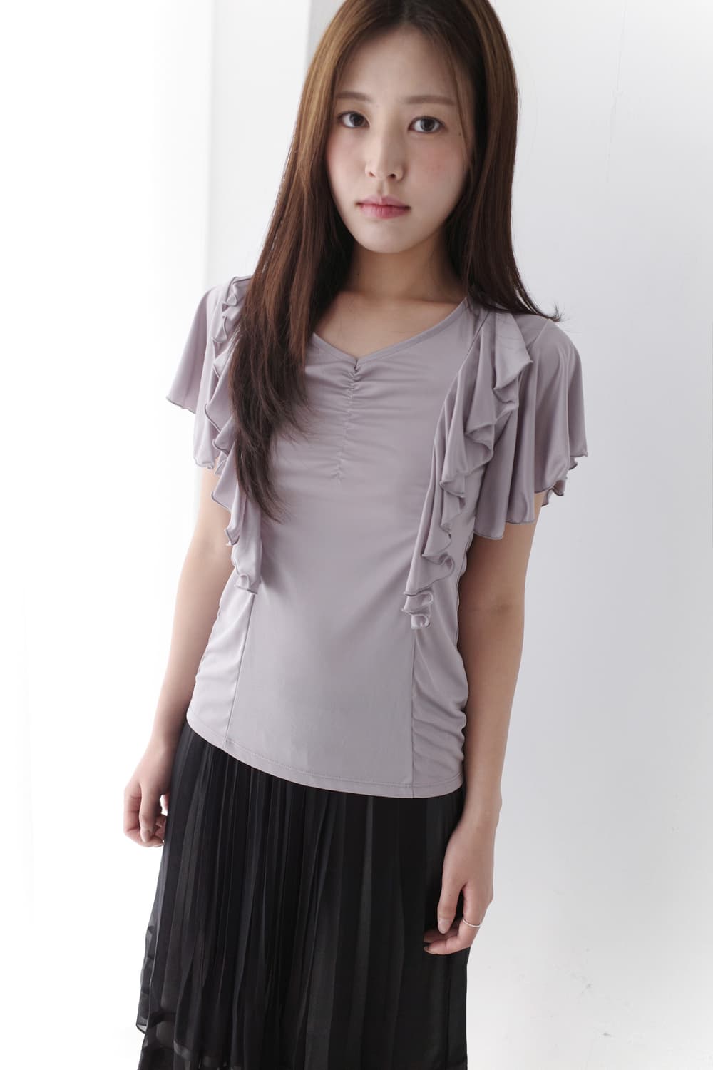shirring frill half T 상품이미지5