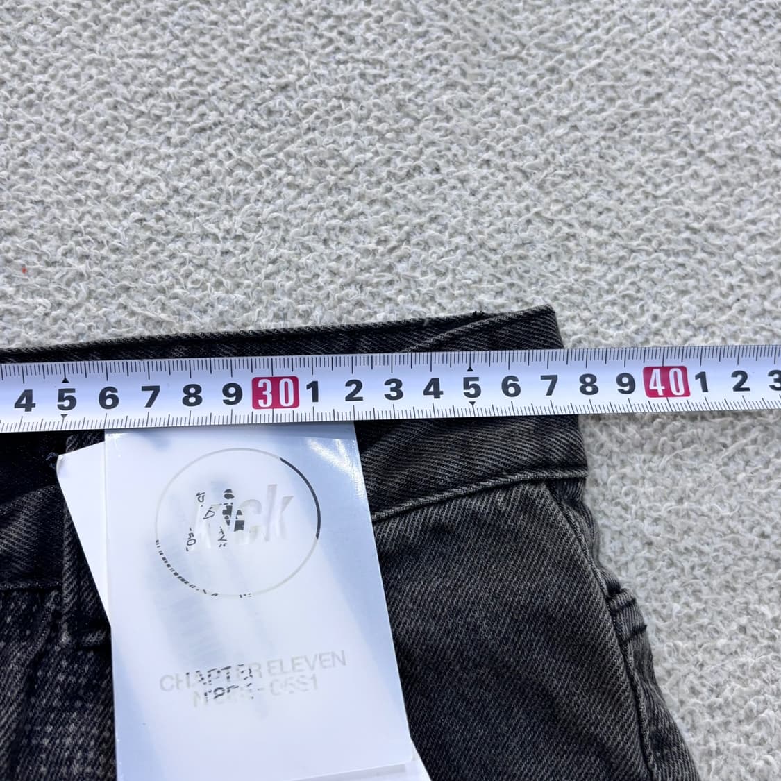 M 새상품 네스티킥 시티스케이프 프린팅 데님 팬츠 0609E 상품이미지6