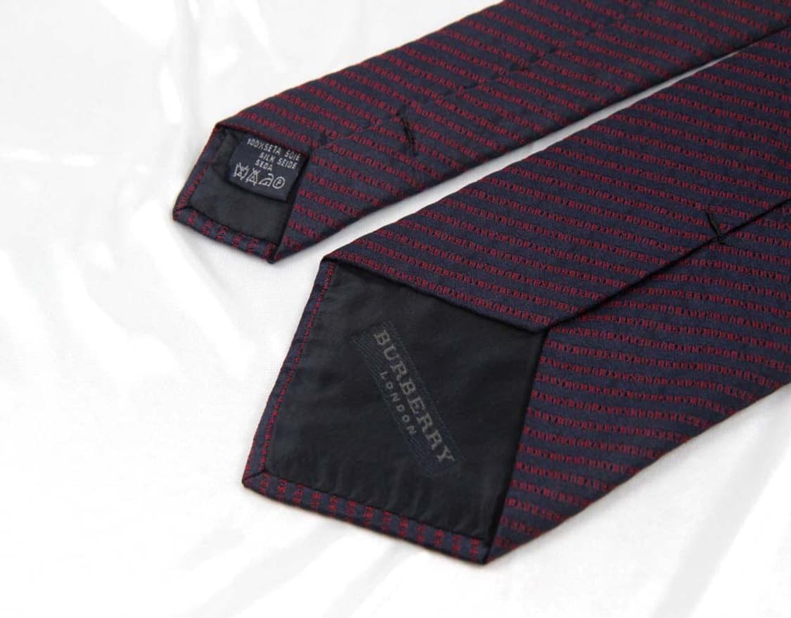 버버리 9.4cm S등급 자수 이니셜 남자 명품 넥타이 상품이미지4