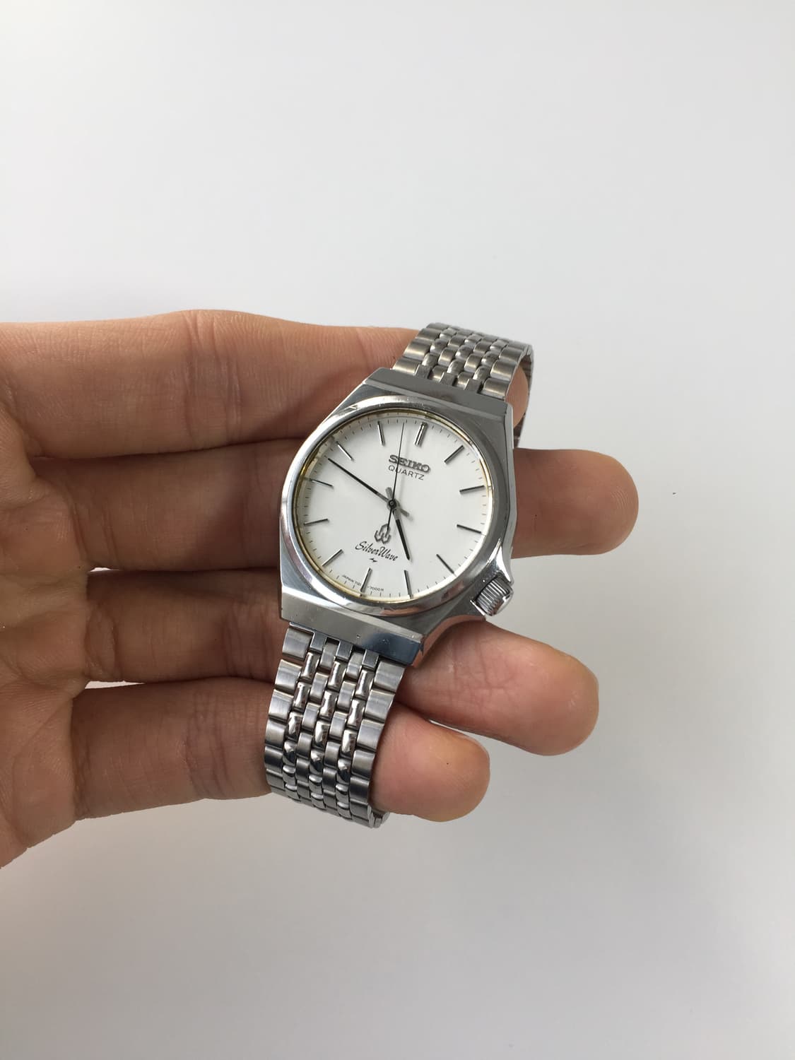 80s seiko silver wave quartz 상품이미지3