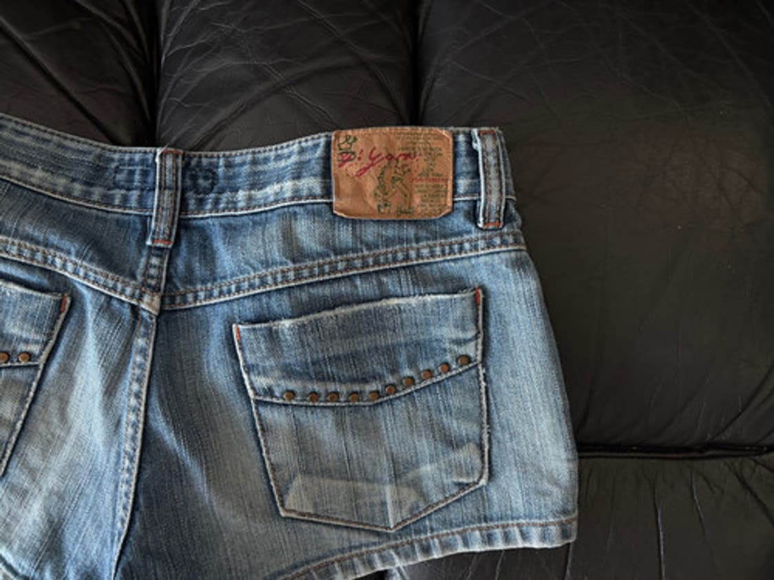 stud denim micro shorts 상품이미지4