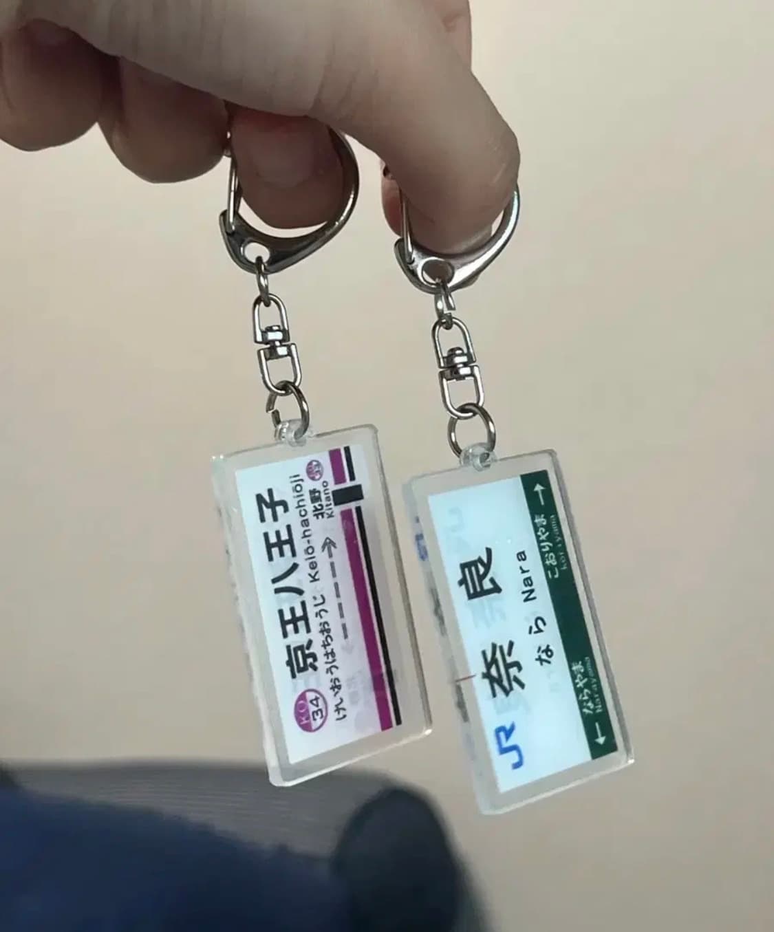 [새상품] 일본기차표키링 지하철표키링 상품이미지1