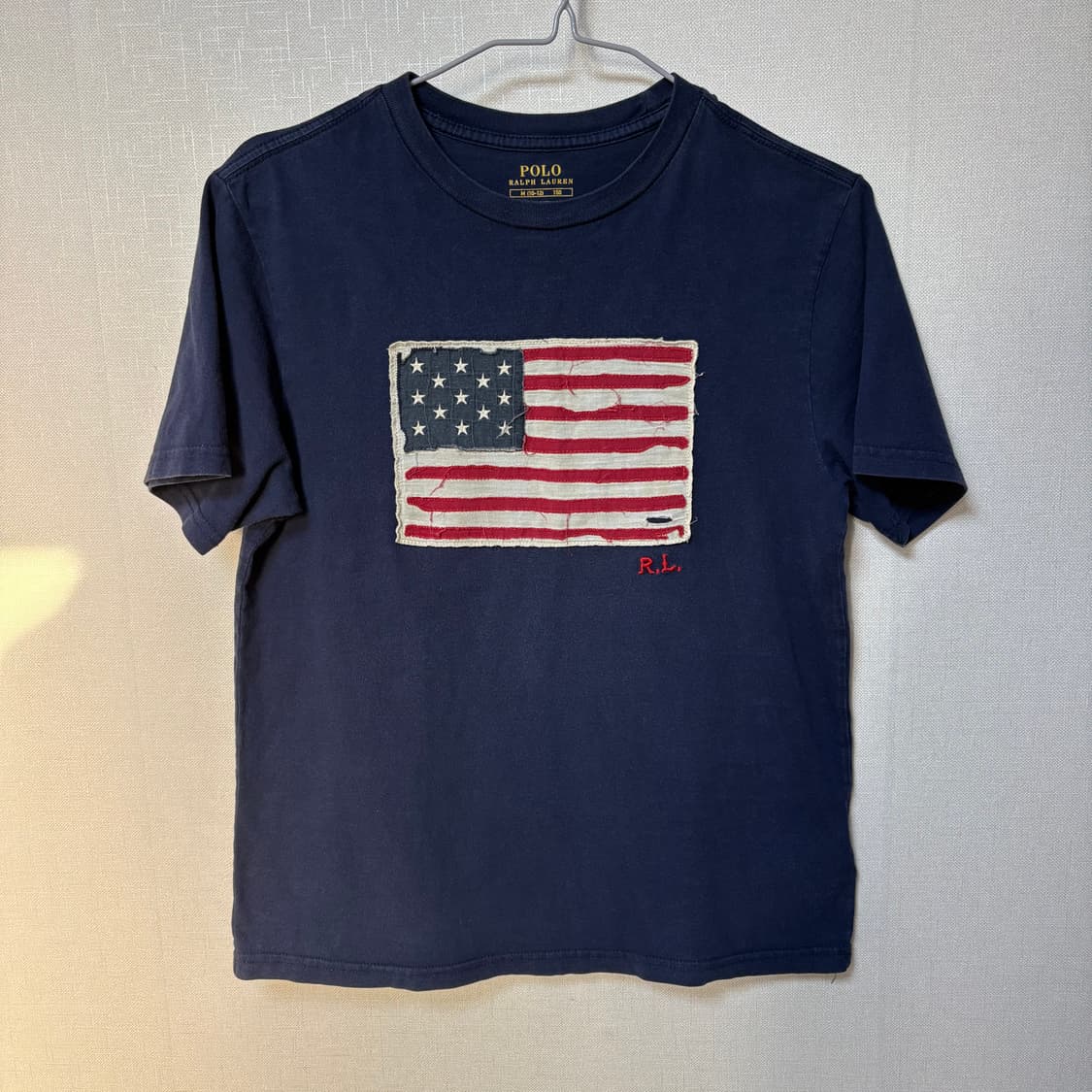 대대장)폴로 패치 성조기🇺🇸 딱붙핏 반팔티 상품이미지6