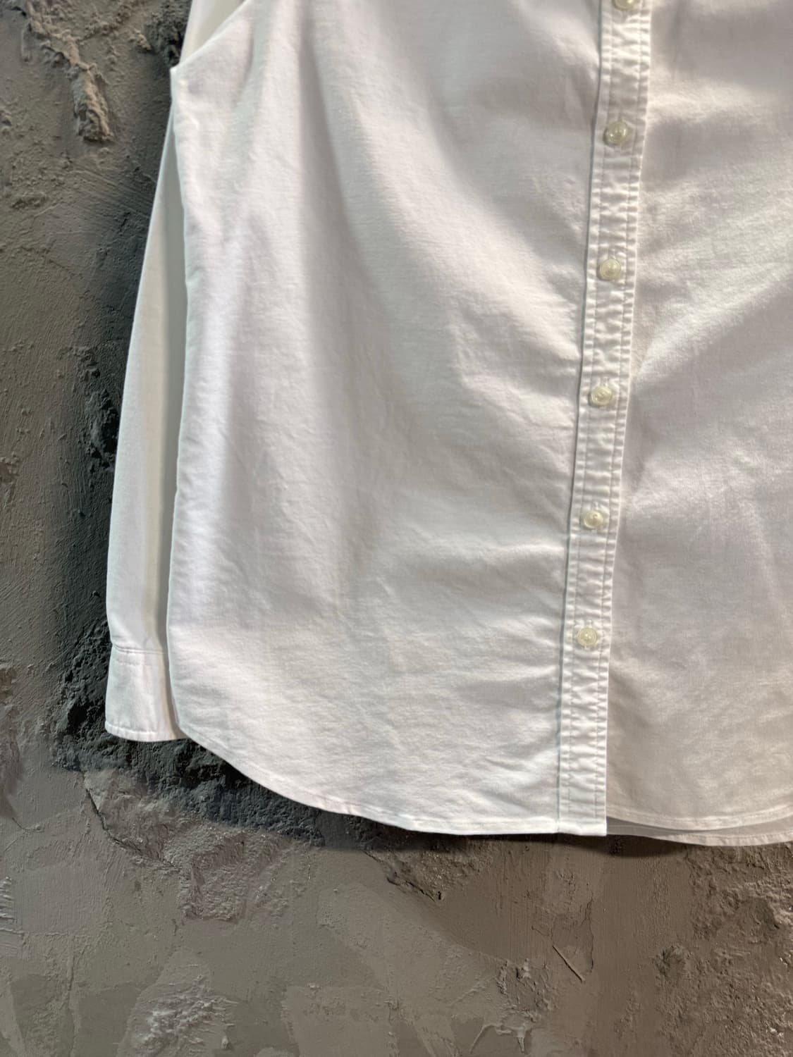 M 라코스테 LACOSTE 베이직 옥스포드 셔츠 화이트 상품이미지2