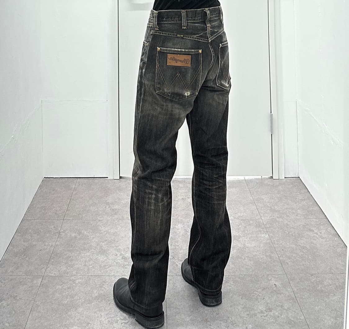 Wrangler 2000s 'Whisker Wash' Black Deni 상품이미지1