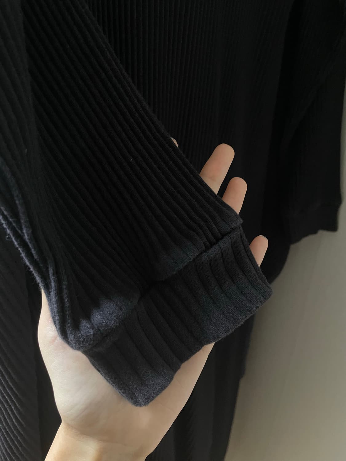 베이스레인지 쇼 카프탄 원피스 블랙 상품이미지7