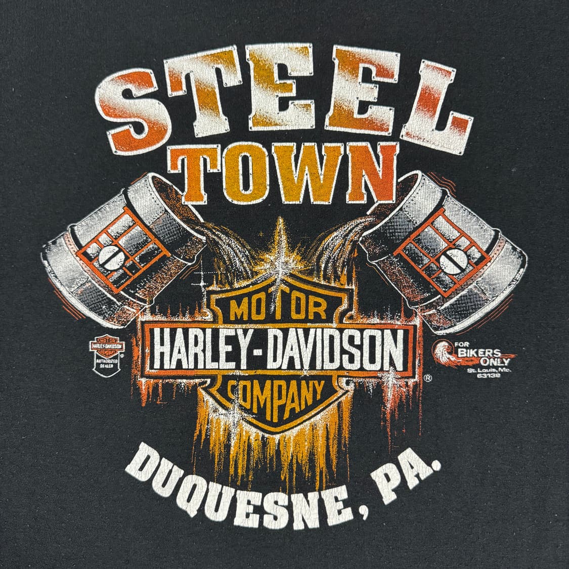 빈티지 80s 할리데이비슨 Harley Davidson 리얼스틸 티셔츠 상품이미지7