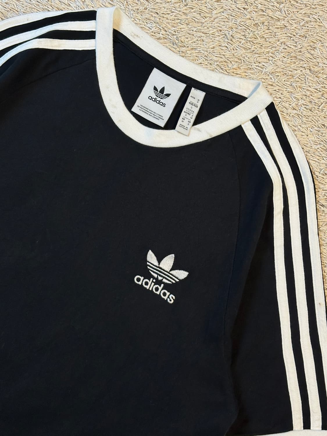 아디다스 ADIDAS 파이어버드 스포티 반팔 티셔츠 블랙 상품이미지2