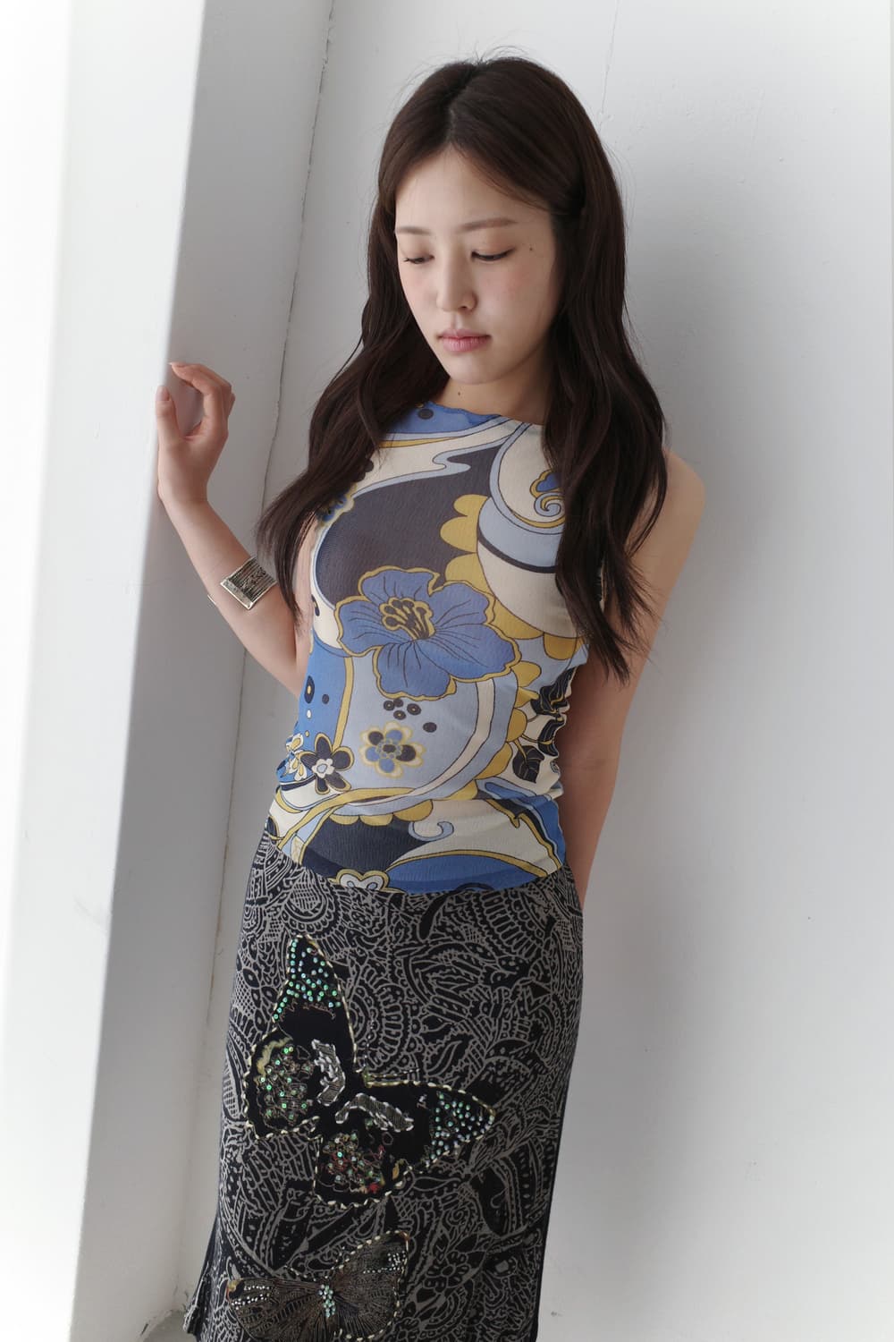 desigual) butterfly beads skirt 상품이미지5