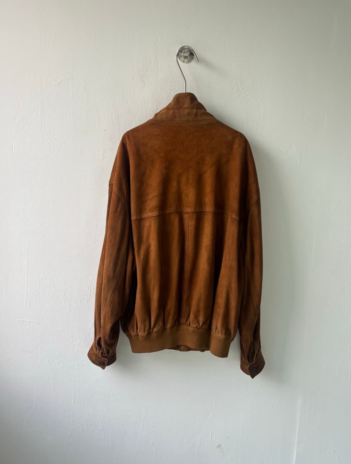 버버리 90‘s 스웨이드 하이넥 블루종 상품이미지7