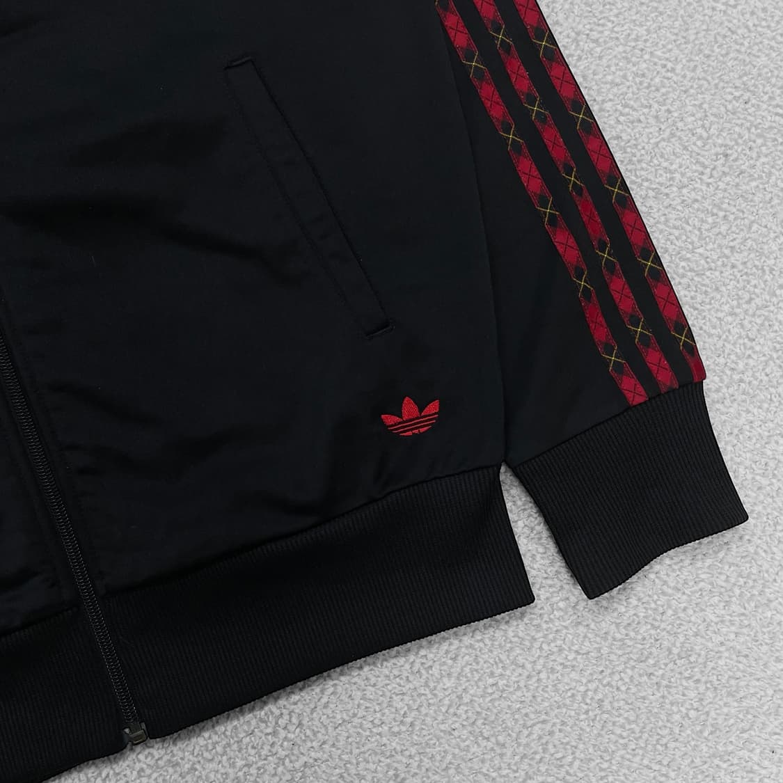 아디다스 타탄 체크 파이어버드 트랙탑 져지 상품이미지4